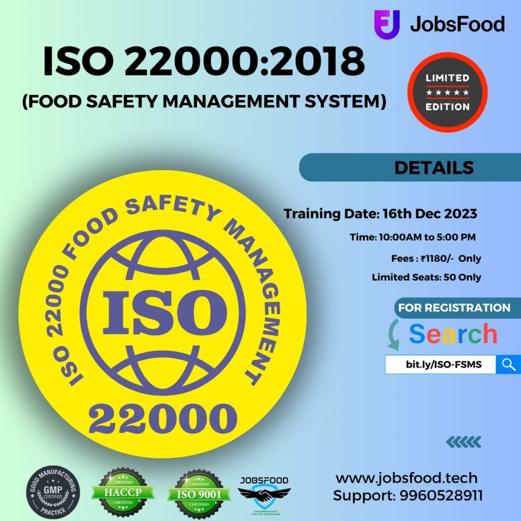 ISO 22000:2018 FSMS Online Training