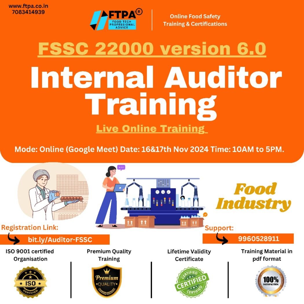 Internal Auditor in FSSC 22000 V 6.0