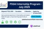 FSSAI Internship – 10k Stipend | Government Internship